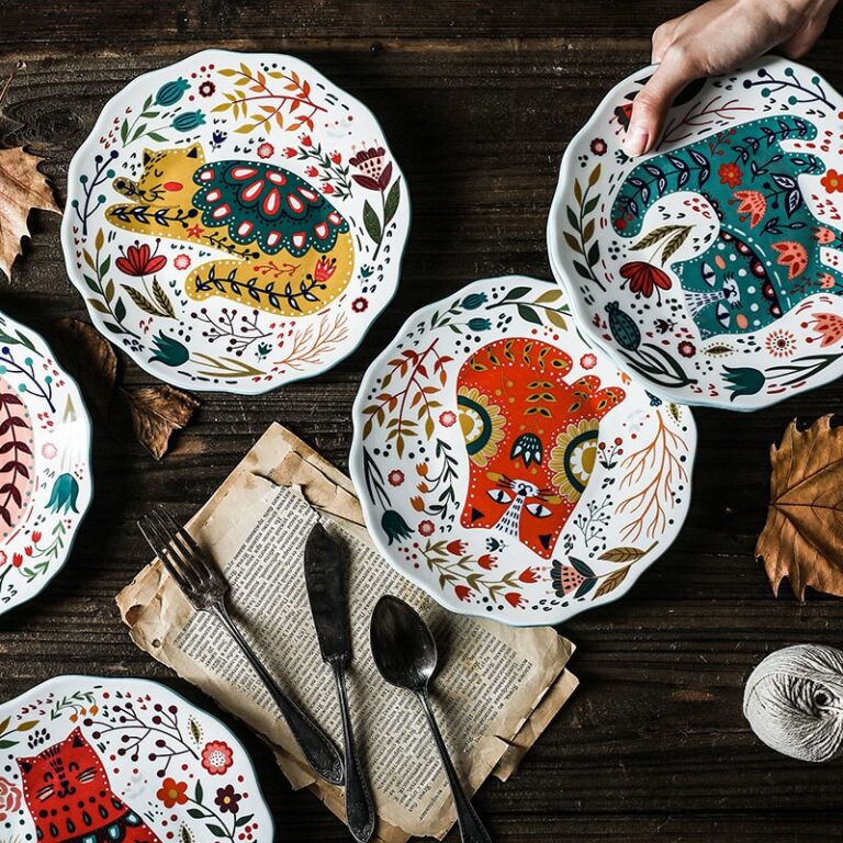 Assiette avec motif chat 3