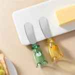 Couteau à fromage en acier inoxydable avec manche court, épandeur de poupée polyvalent, lame large opaque, outils de poupée 22