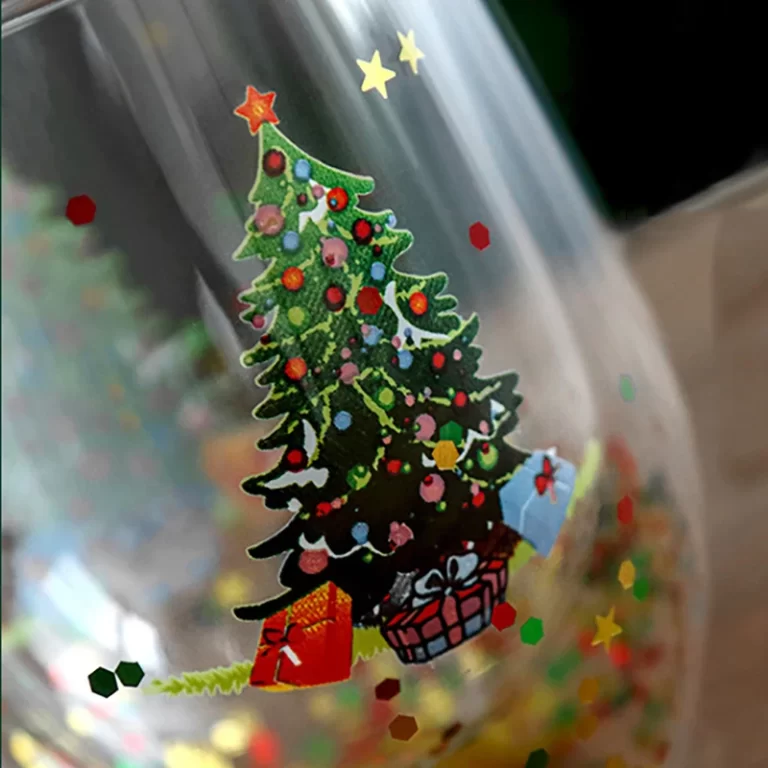 Verre motif Noel 4