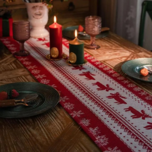 chemin de table de Noel en tissu