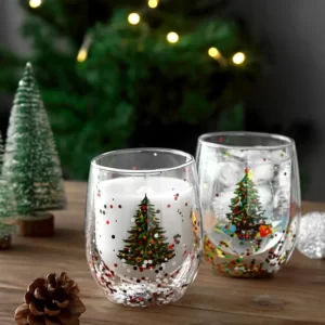 Verre motif Noel 1