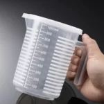 Tasse à mesurer graduée transparente avec couvercle, échelle en plastique, tasse Assad transparente, grande capacité, bécher de laboratoire, cuisson de cuisine 24
