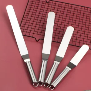 Spatule inox coudée