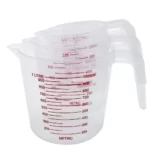Tasse à mesurer en plastique, bec verseur, poignée transparente pour la cuisson, outil de cuisine, livraison directe, 250ml, 500ml, 1000ml 7