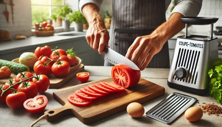 comment couper une tomate en tranche ?