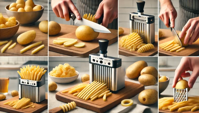 comment couper des pommes de terre en frites ?
