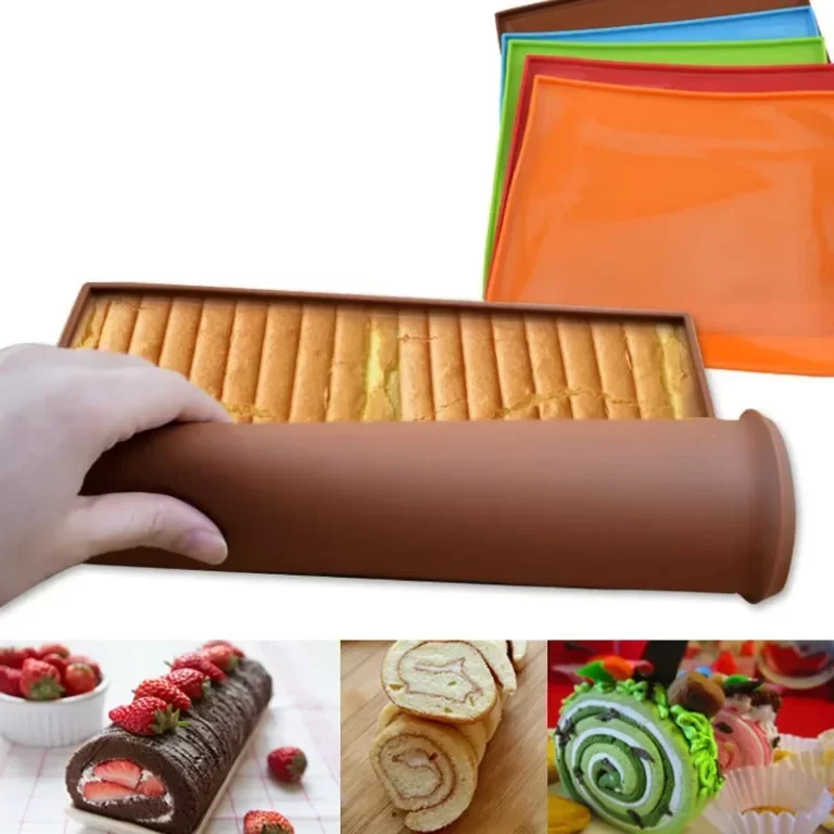 Polymères de cuisson en silicone antiadhésifs, moules à rouleaux de gâteaux, moules à macarons, moules à rouleaux de four suisses, outils de cuisson dramatiques, gadgets de cuisine, accessoires 2