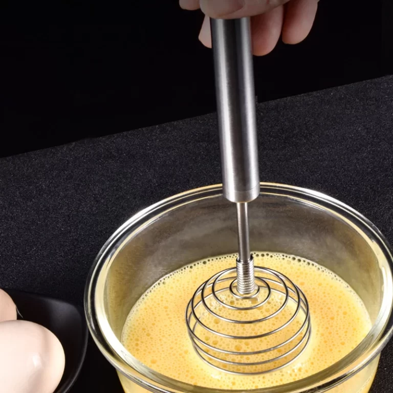 Fouet à œufs manuel avec poignée sphérique en acier inoxydable, ustensile de cuisine pour remuer la crème 2