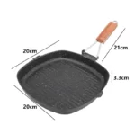 Poêle à steak en fer pliable, poêle à steak, 1PC 4