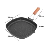 Poêle à steak en fer pliable, poêle à steak, 1PC 6